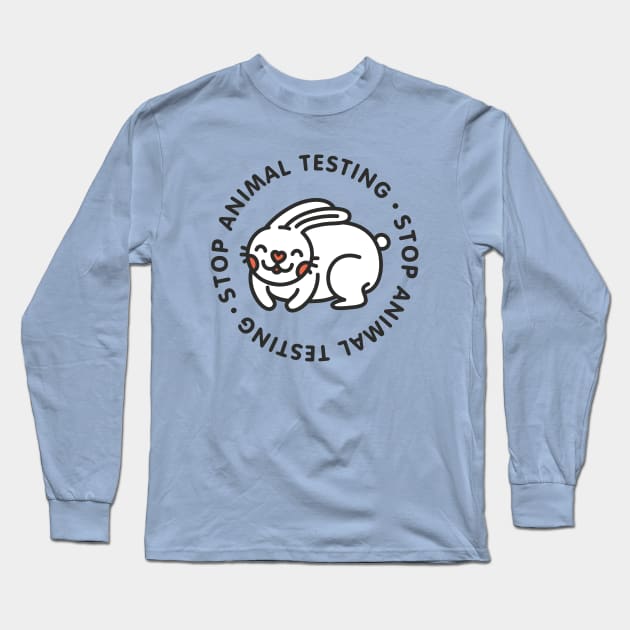 Stop animal testing Long Sleeve T-Shirt by Broccoliparadise